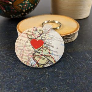 Runder Schlüsselanhänger Alu