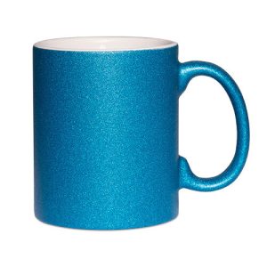 Glitzer Tasse Blau