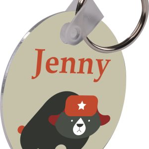 Schlüsselanhänger Rund Alu